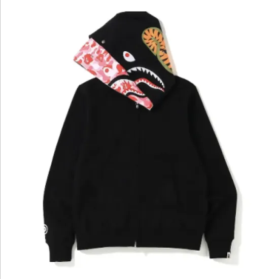 BAPE ABC Camo Shark Zip Hoodie Black Pink + Ksubi Jean 3016