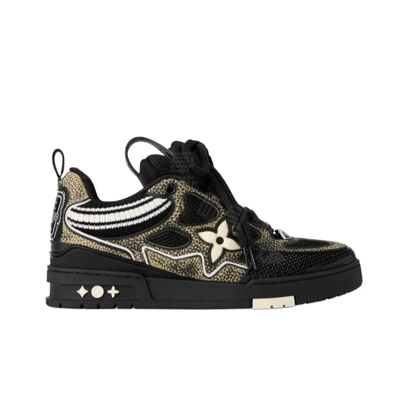 Louis Vuitton Skate Sneaker Black Swarovski Monogram