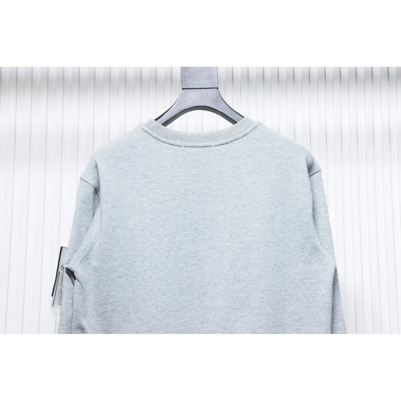 Stone Island Classic Logo Sleeve Patch Crewneck Gray