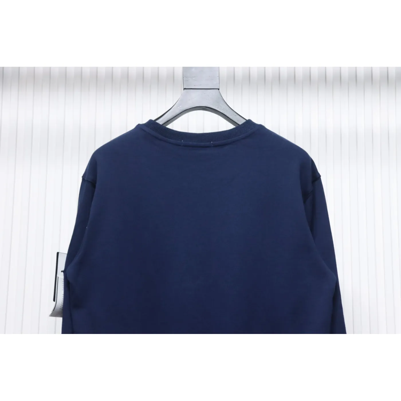 Stone Island Classic Logo Sleeve Patch Crewneck Dark Blue
