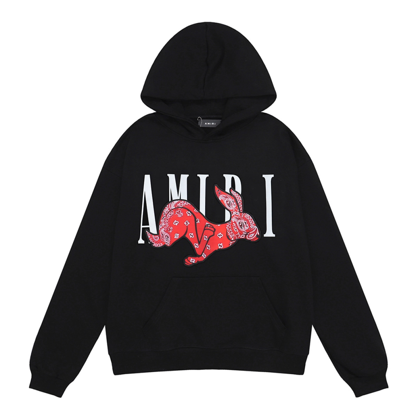 AMIRI Cny Rabbit Logo Hoodie Black/White