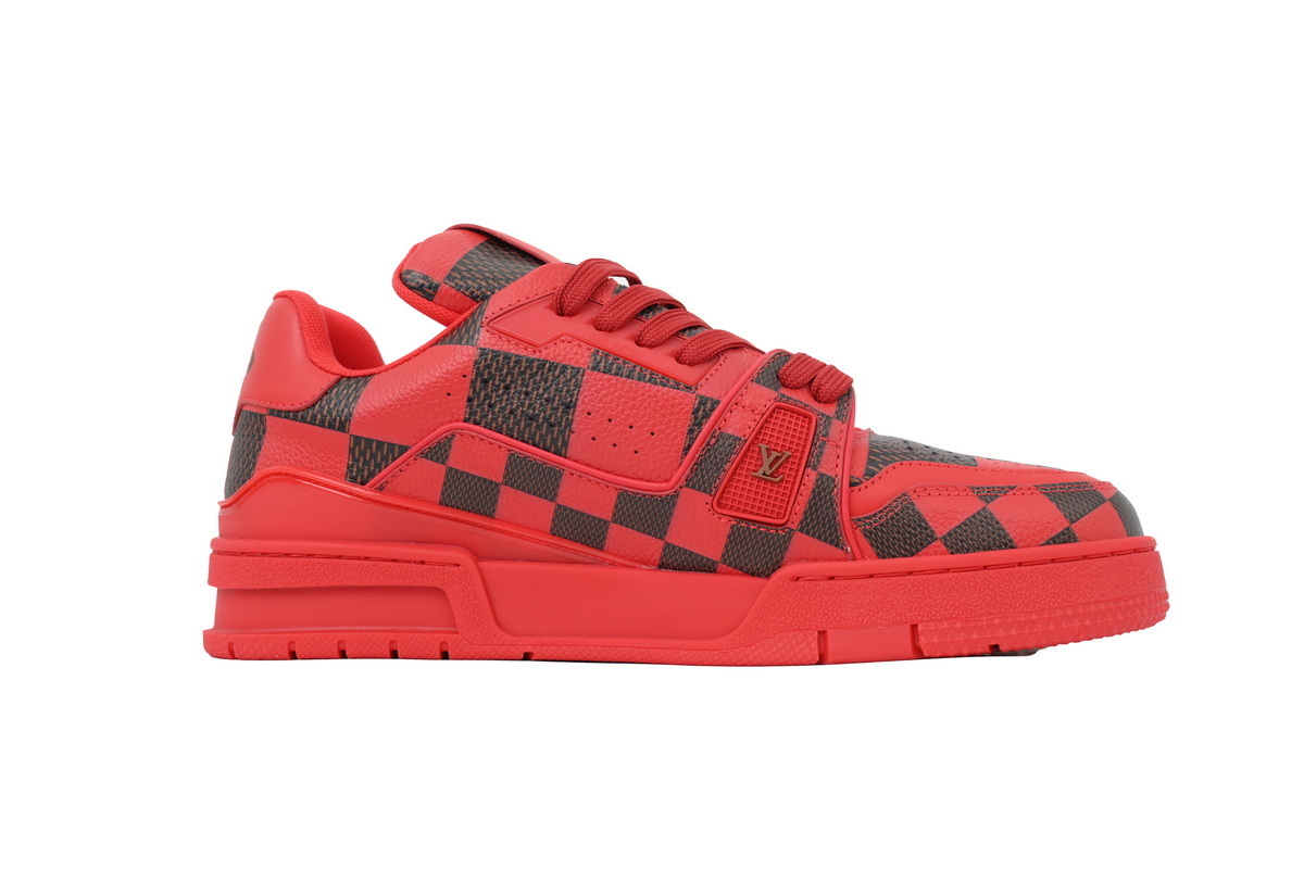 Louis Vuitton LV Trainer Damier Pop Red