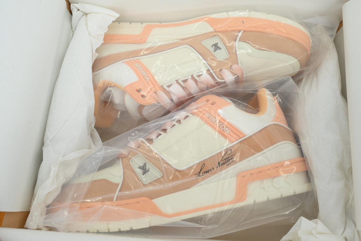 Louis Vuitton LV Trainer Pink White