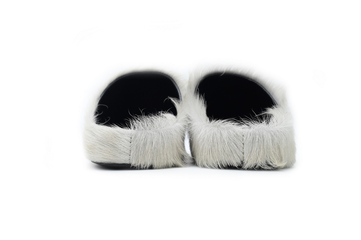 Marni Loafers Long-hair Calfskin Fussbett Grey Slippers