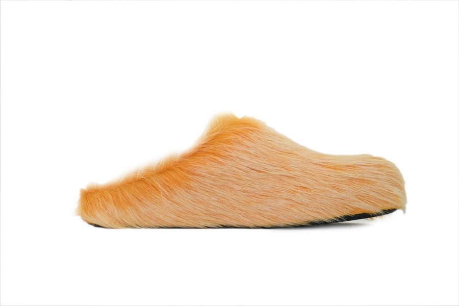 Marni Loafers Long-hair Calfskin Fussbett Tan Slippers